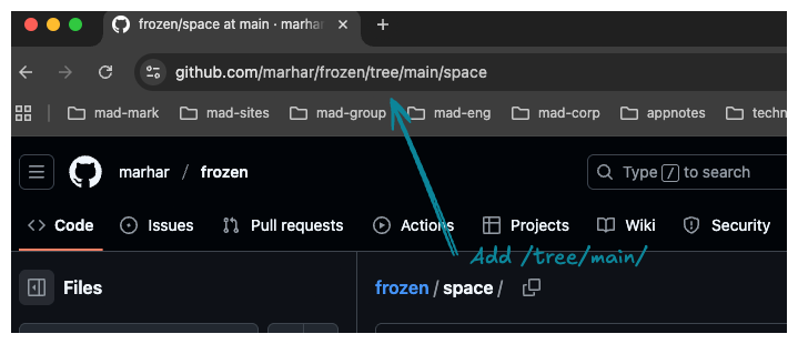 The URL used by github-filelist.sh